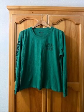 Parks Project Emerald Green Long Sleeve Logo Tee